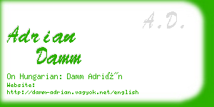 adrian damm business card